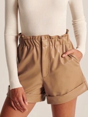 Abercrombie & Fitch Faux Leather Shorts